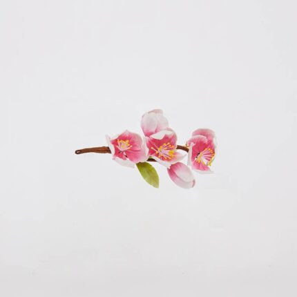 Silk Apricot Blossom Brooch