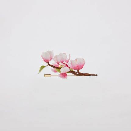 Silk Apricot Blossom Brooch